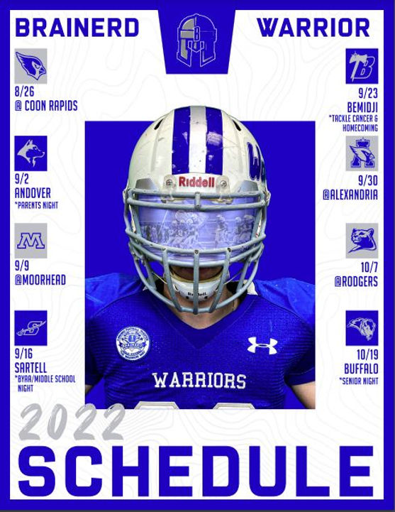 SCHEDULE Brainerdfootball schedule-brainerdfootball